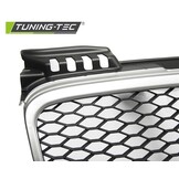 Grill geschikt voor AUDI A4 (B7) RS-STIJL 11 04-03 08 MAT ZILVER