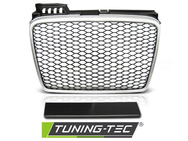 Grill AUDI A4 (B7) RS-STIJL 11 04-03 08 MAT ZILVER