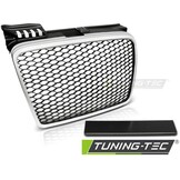 Grill geschikt voor AUDI A4 (B7) RS-STIJL 11 04-03 08 MAT ZILVER