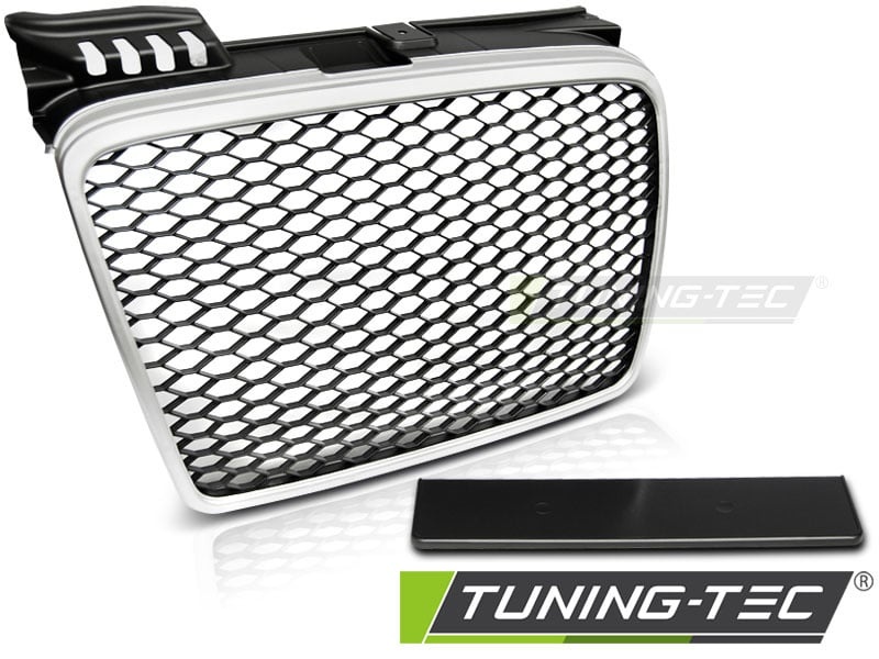 Grill AUDI A4 (B7) RS-STIJL 11 04-03 08 MAT ZILVER