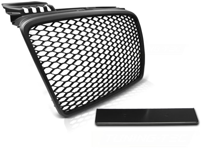 Grill geschikt voor AUDI A4 (B7) RS-STIJL 11 04-03 08 MAT ZWART
