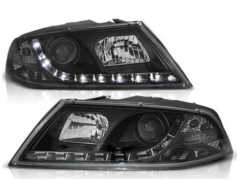 Koplampen met parkeerlicht geschikt voor Skoda Octavia 2 03 04-08 zwart