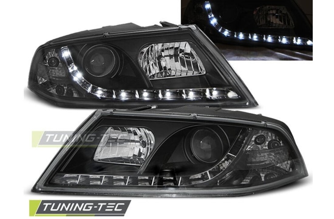 Koplampen met parkeerlicht geschikt voor Skoda Octavia 2 03 04-08 zwart