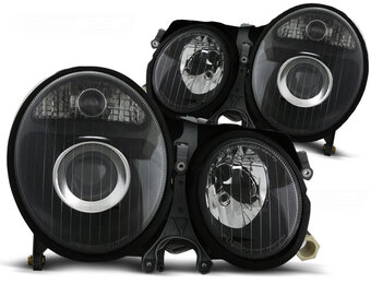 Koplampen MERCEDES W210 E-Klasse 06 99-03 02 ZWART