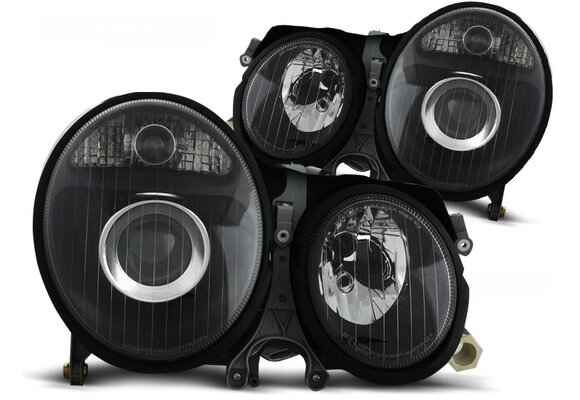 Koplampen MERCEDES W210 E-Klasse 06 99-03 02 ZWART