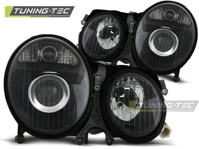 Koplampen MERCEDES W210 E-Klasse 06 99-03 02 ZWART