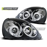 Koplampen geschikt voor Toyota Yaris 04 99-09 03 Angel Eyes zwart