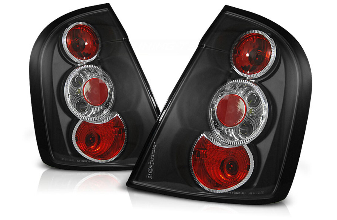 Achterlichten geschikt voor Skoda Fabia I 12 99-06 04 zwart