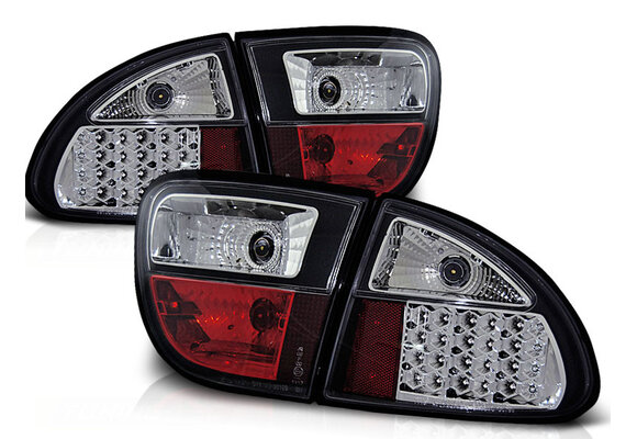 Achterlichten geschikt voor Seat Leon 04 99-08 04 zwart LED