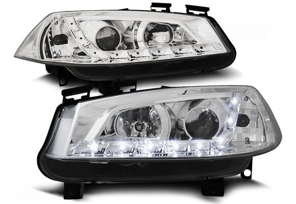Koplampen met parkeerlicht geschikt voor Renault Megane II 11 02-12 05 chroom