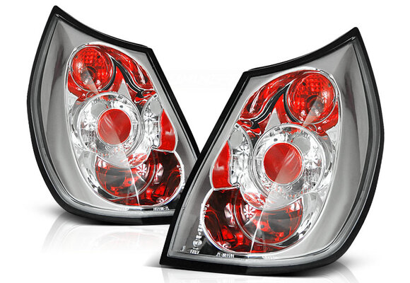 Achterlichten geschikt voor Renault Scenic 06 03-02 06 chroom