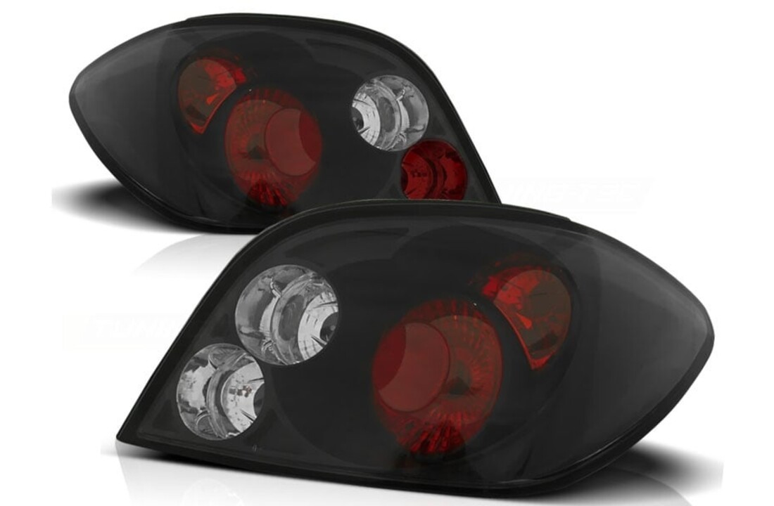 Achterlichten geschikt voor Peugeot 307 04 01-07 zwart