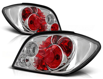 Achterlichten geschikt voor Peugeot 307 04 01-07 chroom