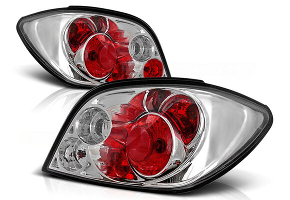Achterlichten geschikt voor Peugeot 307 04 01-07 chroom
