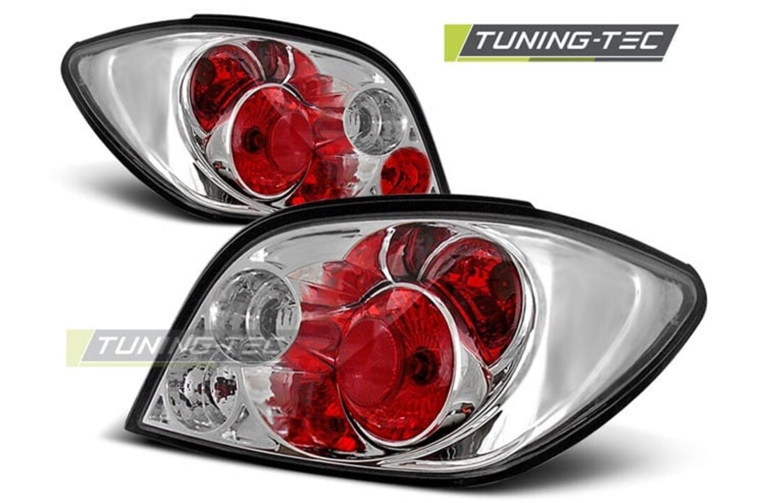 Achterlichten geschikt voor Peugeot 307 04 01-07 chroom