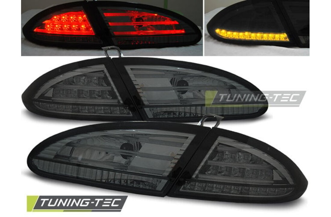 Achterlichten geschikt voor Seat Leon 06 05-09 smoke LED