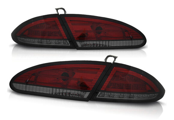 Achterlichten geschikt voor Seat Leon 06 05-09 rood smoke LED