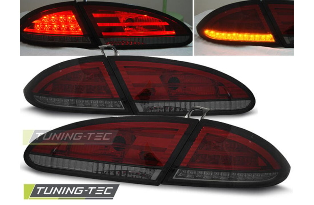 Achterlichten geschikt voor Seat Leon 06 05-09 rood smoke LED