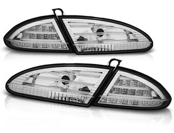 Achterlichten geschikt voor Seat Leon 06 05-09 chroom LED