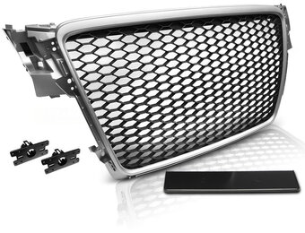 Grill AUDI A4 B8 08-11 ZILVER RS-STIJL