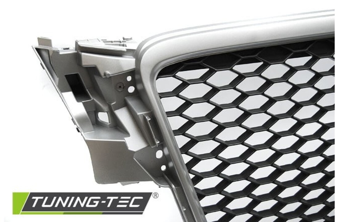 Grill geschikt voor AUDI A4 B8 08-11 ZILVER RS-STIJL