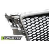 Grill geschikt voor AUDI A4 B8 08-11 ZILVER RS-STIJL