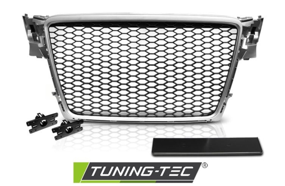 Grill AUDI A4 B8 08-11 ZILVER RS-STIJL
