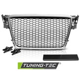 Grill geschikt voor AUDI A4 B8 08-11 ZILVER RS-STIJL