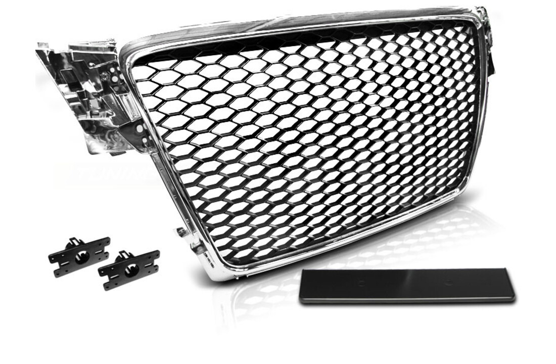 Grill AUDI A4 B8 08-11 CHROOM RS-STIJL