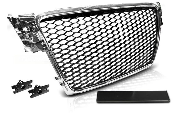 Grill AUDI A4 B8 08-11 CHROOM RS-STIJL