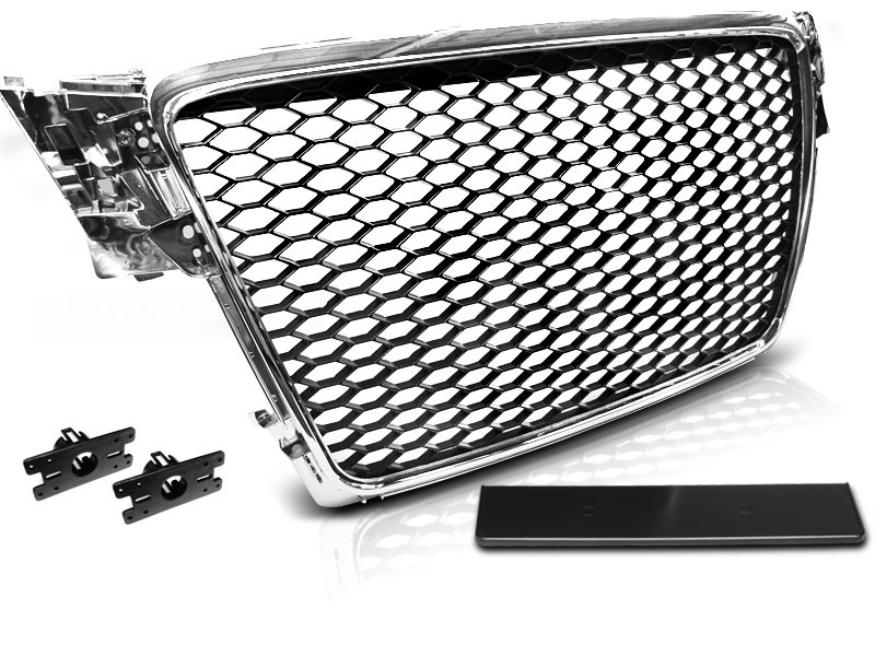 Grill geschikt voor AUDI A4 B8 08-11 CHROOM RS-STIJL