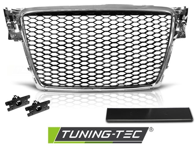Grill AUDI A4 B8 08-11 CHROOM RS-STIJL