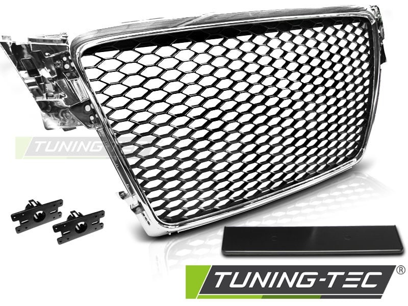 Grill AUDI A4 B8 08-11 CHROOM RS-STIJL