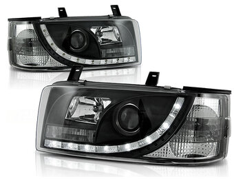 Koplampen met parkeerlicht geschikt voor VW T4 90-03-03 transporter zwart