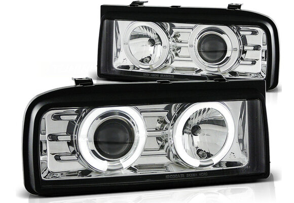 Koplampen geschikt voor VW Corrado 88-95 Angel Eyes chroom