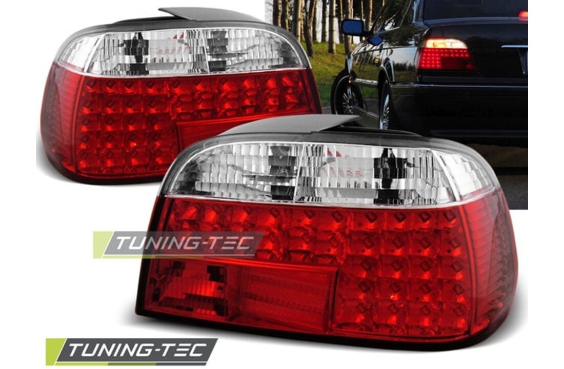 Achterlichten geschikt voor BMW E38 06 94-07 01 rood helder LED