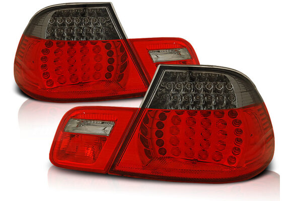 Achterlichten geschikt voor BMW E46 04 99-03 03 cabrio rood smoke LED