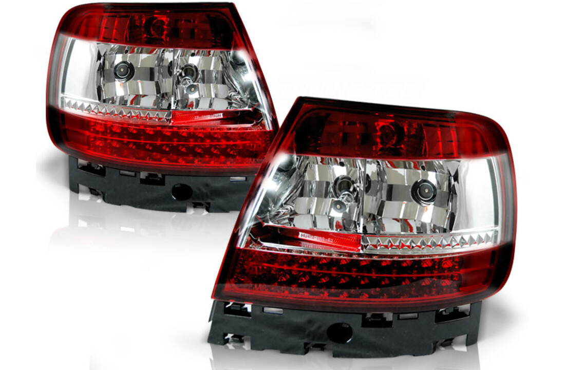 Achterlichten geschikt voor Audi A4 B5 11 94-09 00 rood helder LED