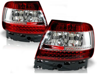 Achterlichten geschikt voor Audi A4 B5 11 94-09 00 rood helder LED