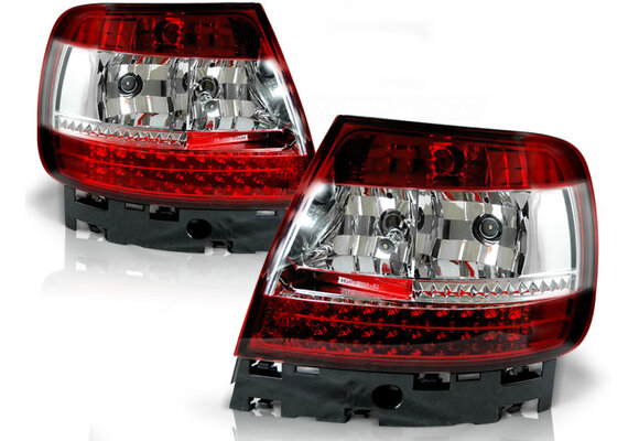 Achterlichten geschikt voor Audi A4 B5 11 94-09 00 rood helder LED