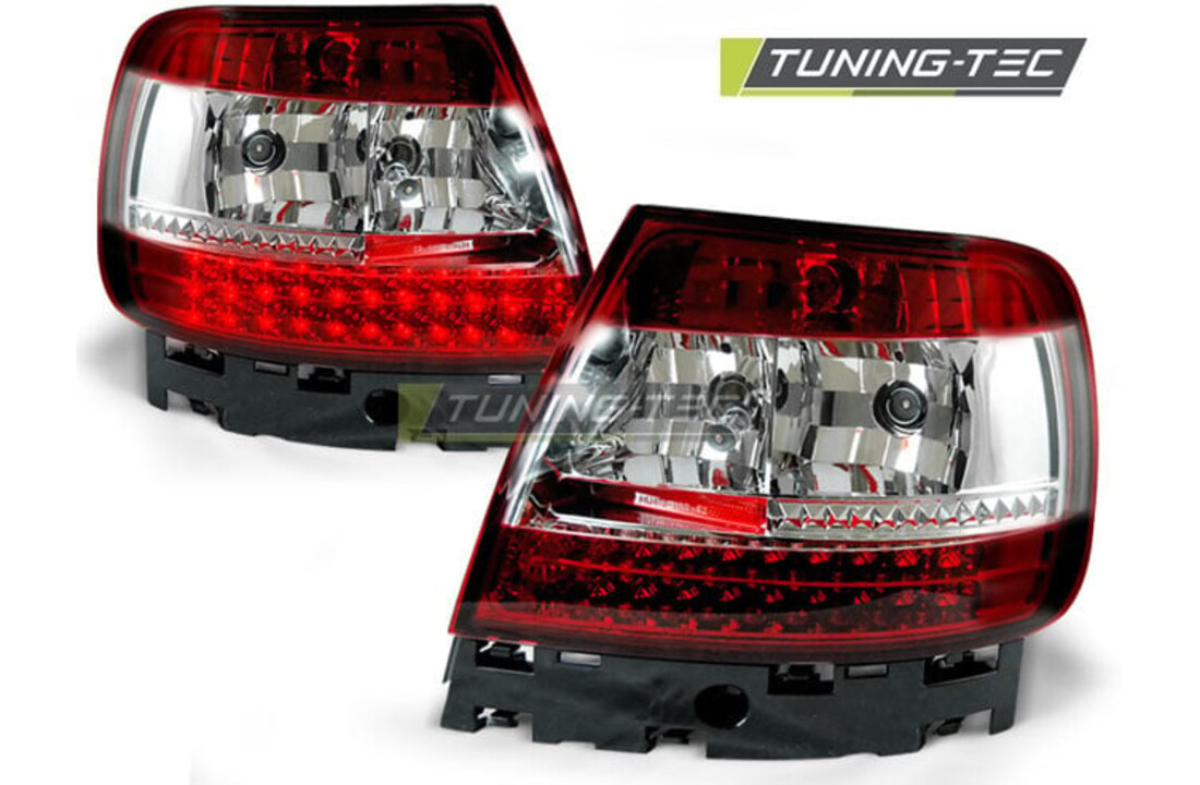 Achterlichten geschikt voor Audi A4 B5 11 94-09 00 rood helder LED