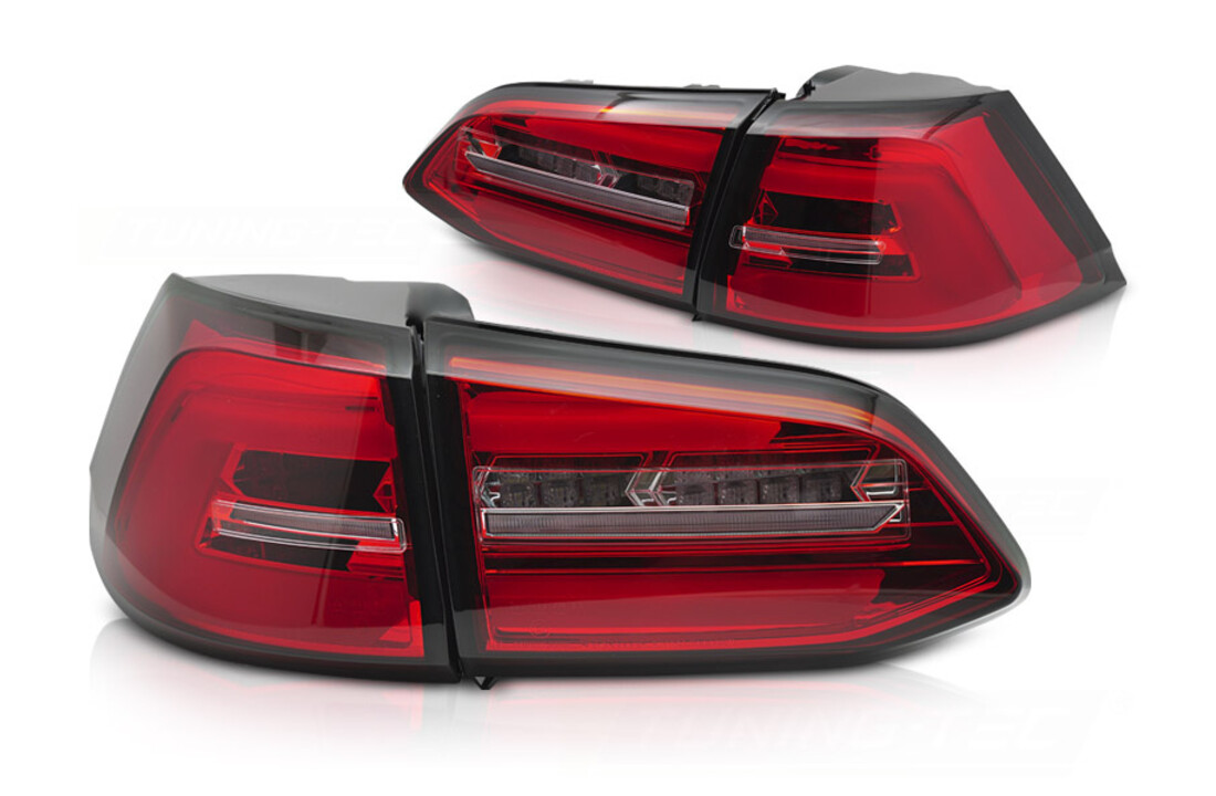 LED Achterlichten Rood Wit Sequentiële Knipperlichten geschikt voor VW Golf 7 13-17 Variant