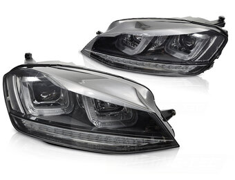 Koplampen geschikt voor VW Golf 7 hatchback/station 2013-2017 zwart