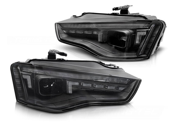 LED Koplampen Zwart Sequentieel geschikt voor Audi A5 (11-16)