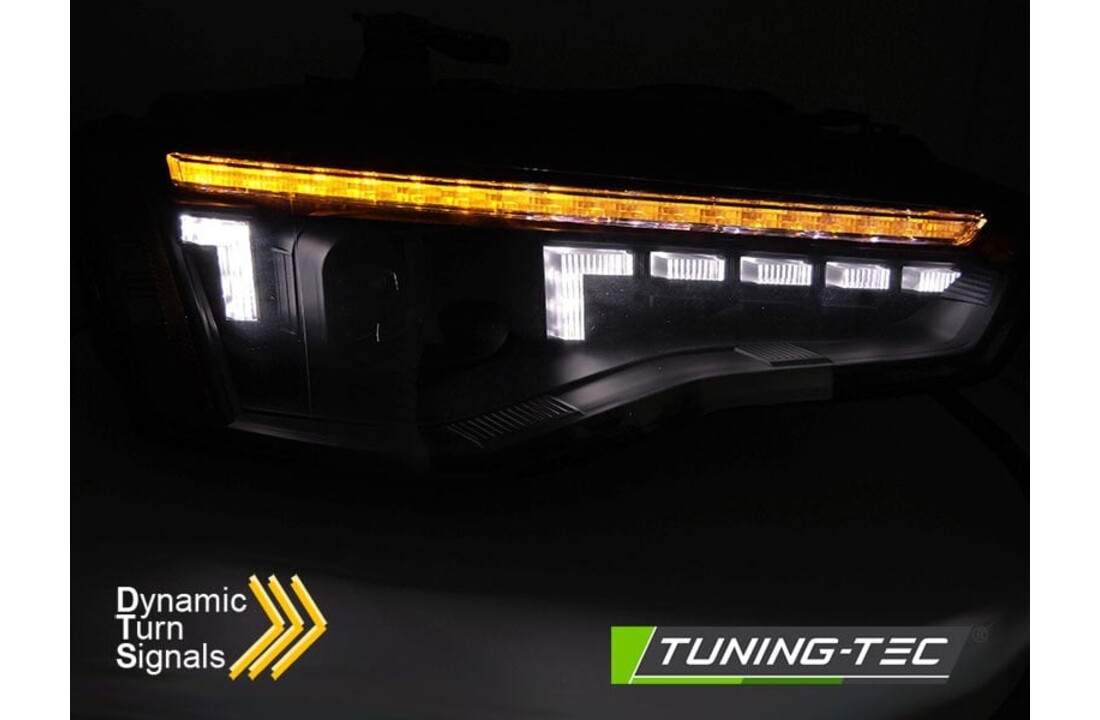 LED Koplampen Zwart Sequentieel geschikt voor Audi A5 (11-16)