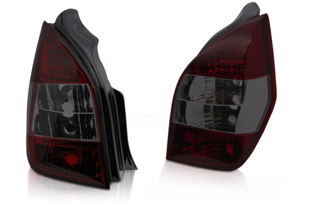 Achterlichten geschikt voor CITROEN C2 11/2003-2010 LED rood SMOKE