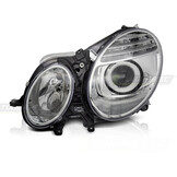 Koplamp links - geschikt voor Mercedes W211 2006-2009 sedan/combi - TYC - chroom