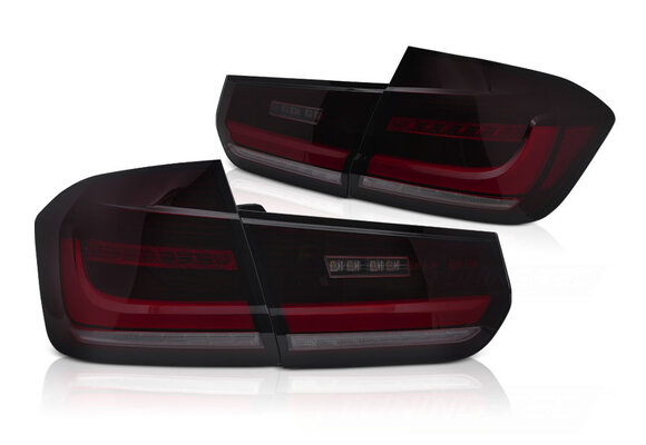 Achterlichten geschikt voor BMW F30 2011-2018 sedan DTS rood smoke