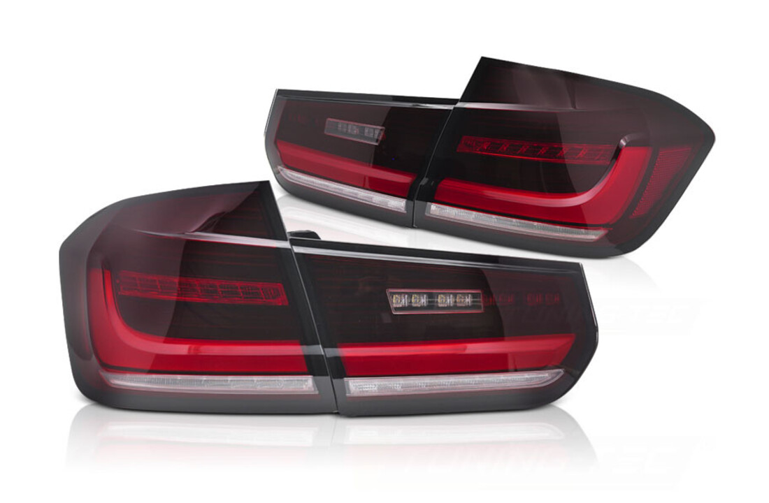 Achterlichten geschikt voor BMW F30 2011-2018 Sedan rood wit DTS