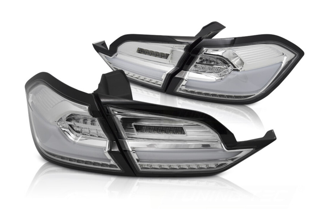 Achterlichten geschikt voor FORD FIESTA MK8 2017-2021 Hatchback - LED chroom